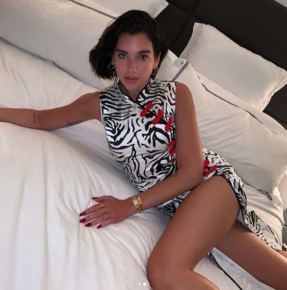 Dua Lipa poses for a picture.